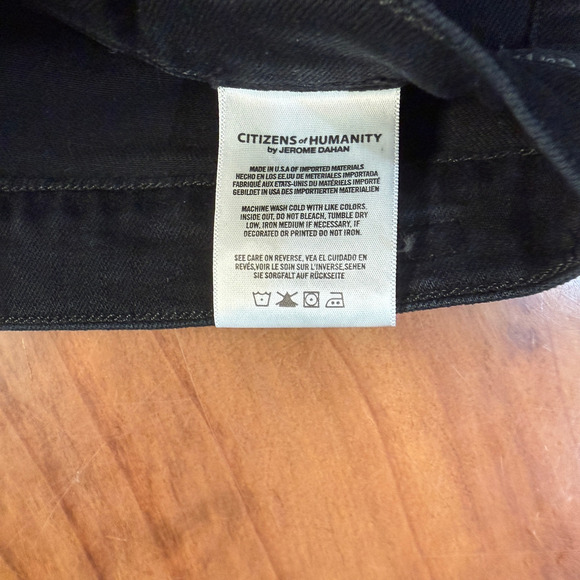 Citizens of Humanity Drew Flounce Women's Jeans 25 Flare Stretch Denim Raw B17 - Picture 4 of 8